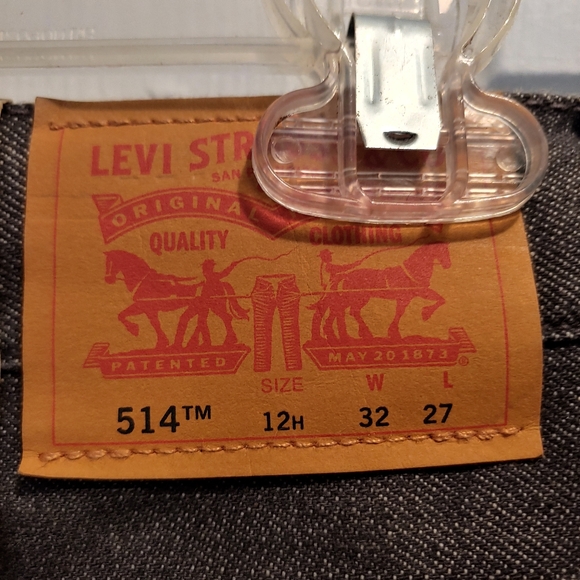 Levi's 514 34 × 27 Husky straight fit Gray Jeans - Picture 5 of 6